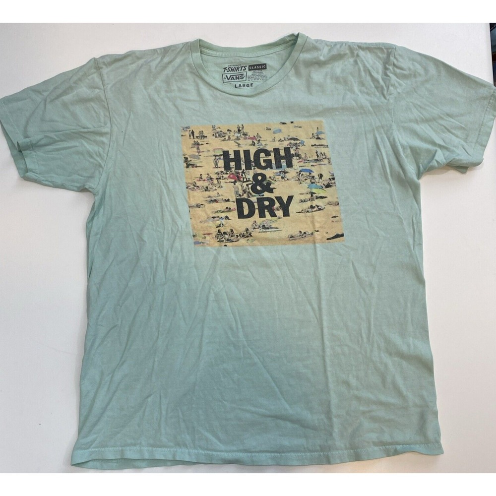 Vans - Original T-Shirts by Vans - High & Dry Green Short Sleeve - Size Large
